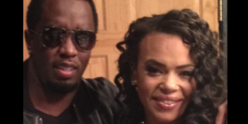 Diddy and Faith Evans pose backstage. Photo credit: Diddy/Instagram