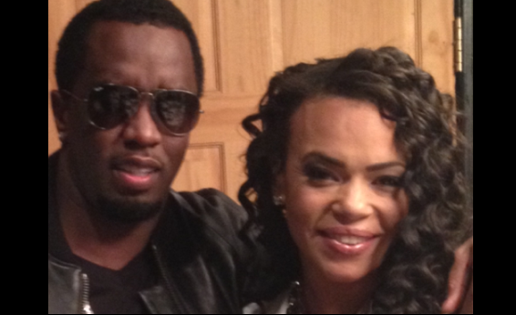 Diddy and Faith Evans pose backstage. Photo credit: Diddy/Instagram