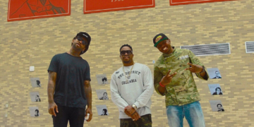 TY Dolla $ign, Raheem Devaughn, and Chef James "JR" Robinson Chat It Up Before Addressing Students. Photo Credit: @MisterPhotographer/AWPSTUDIO.com