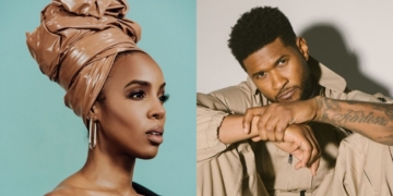 Kelly Rowland and Usher in "Bad Hair" movie