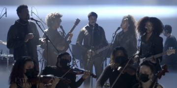 Infinity Song "Mad Love" performance on "The Late Show with Stephen Colbert"