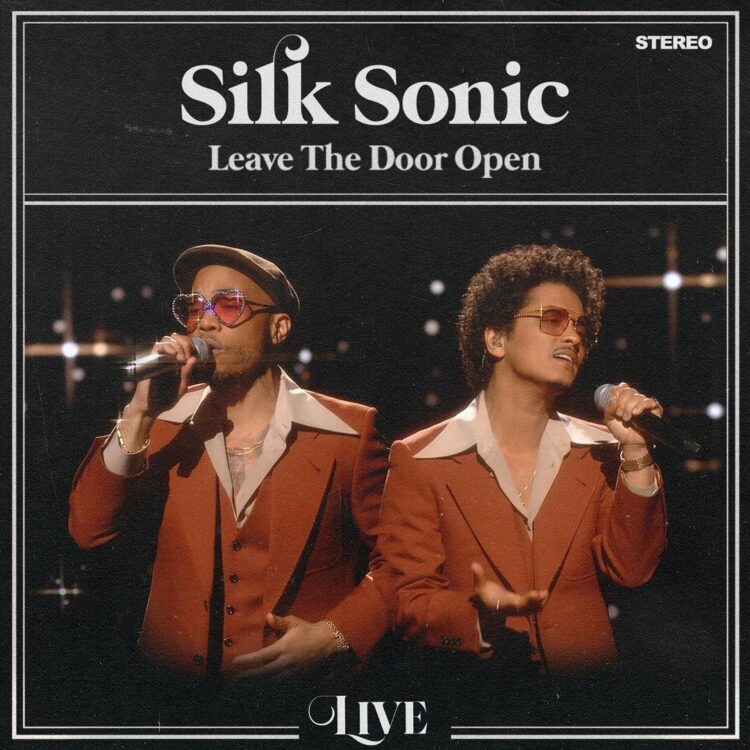Silk Sonic Leave The Door Open Live single cover