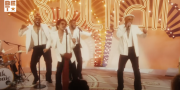 Silk Sonic Fly As Me Performance at 2021 Soul Train Awards
