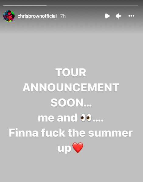 Chris Brown Tour Announcement