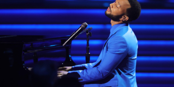 John Legend performs "Free" at 64th Grammy Awards