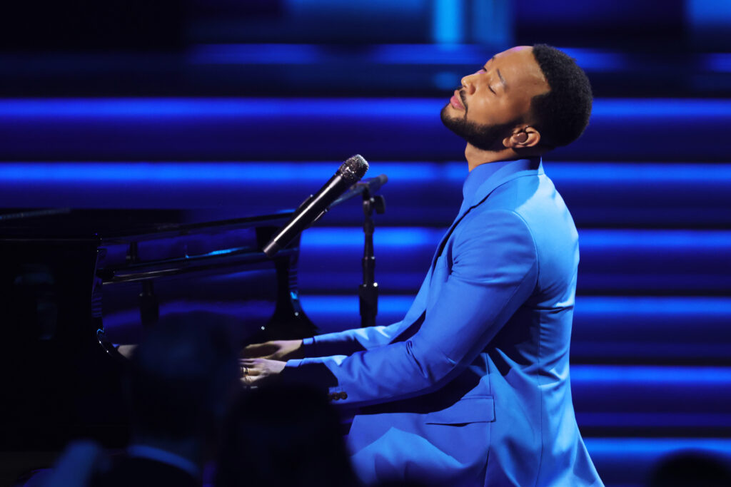 John Legend performs "Free" at 64th Grammy Awards