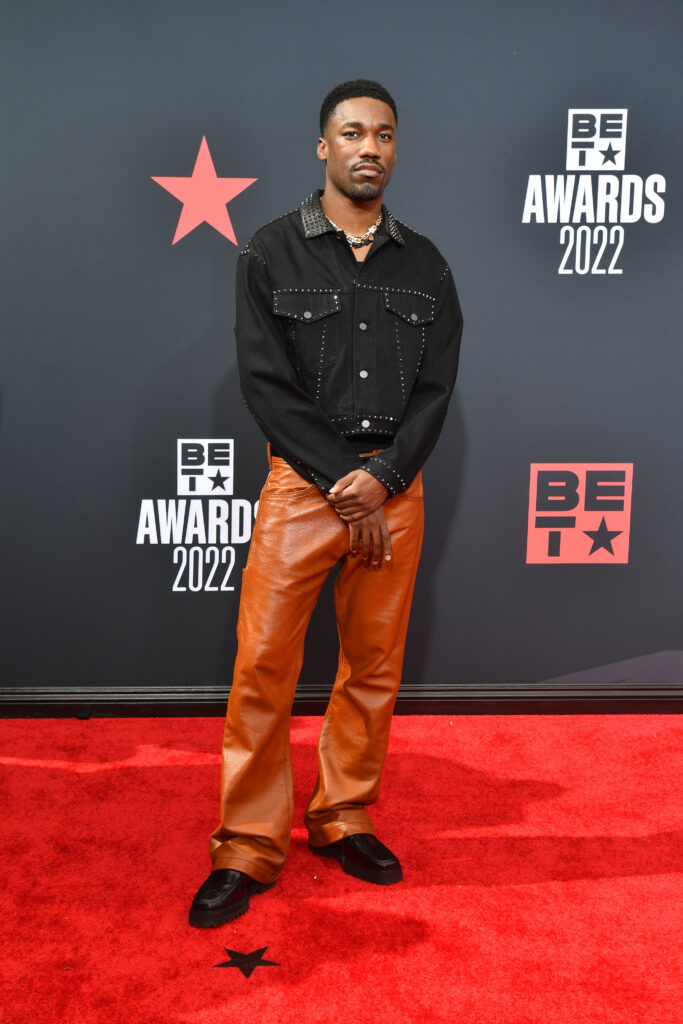 Giveon on 2022 BET Awards red carpet