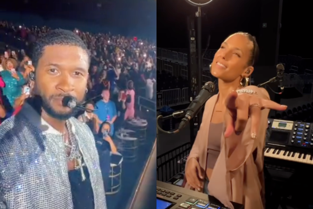 Usher and Alicia Keys sing My Boo