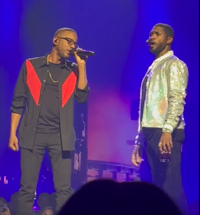 Tevin Campbell and Usher perform "Can We Talk" during Las Vegas residency.