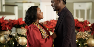 luke james and naturi naughton in kirk franklin's night before christmas movie