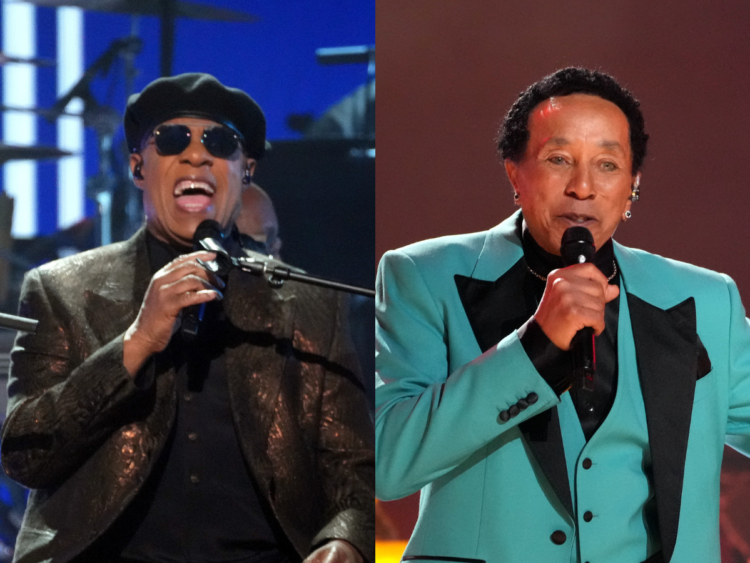 Stevie Wonder and Smokey Robinson perform at 2023 Grammy Awards