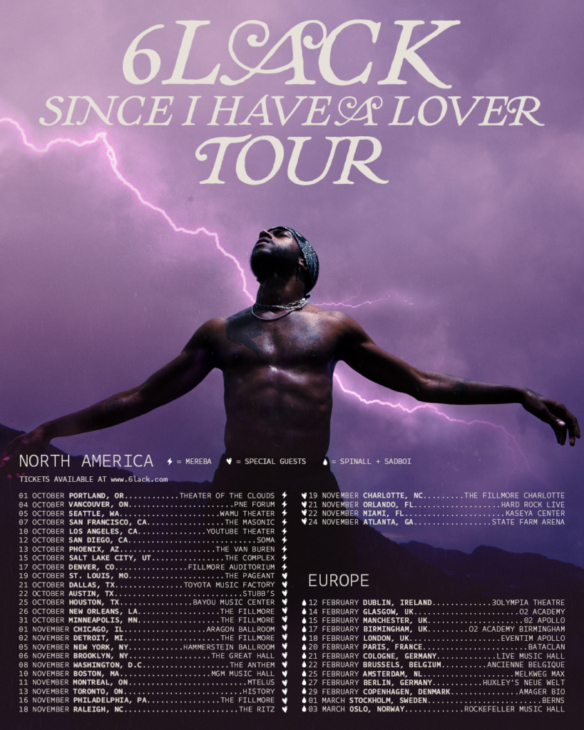 Since I Have a Lover Tour poster.