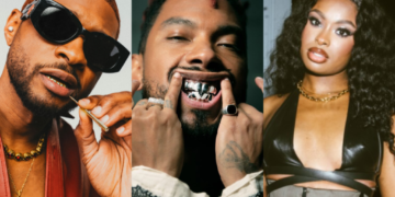 Usher, Miguel, Coco Jones iheartradio living black 2023