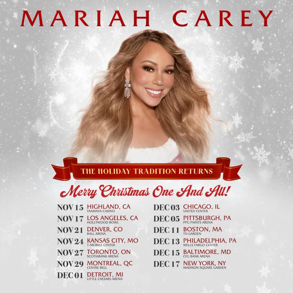 Mariah Carey Merry Christmas One And All Tour Dates 2023