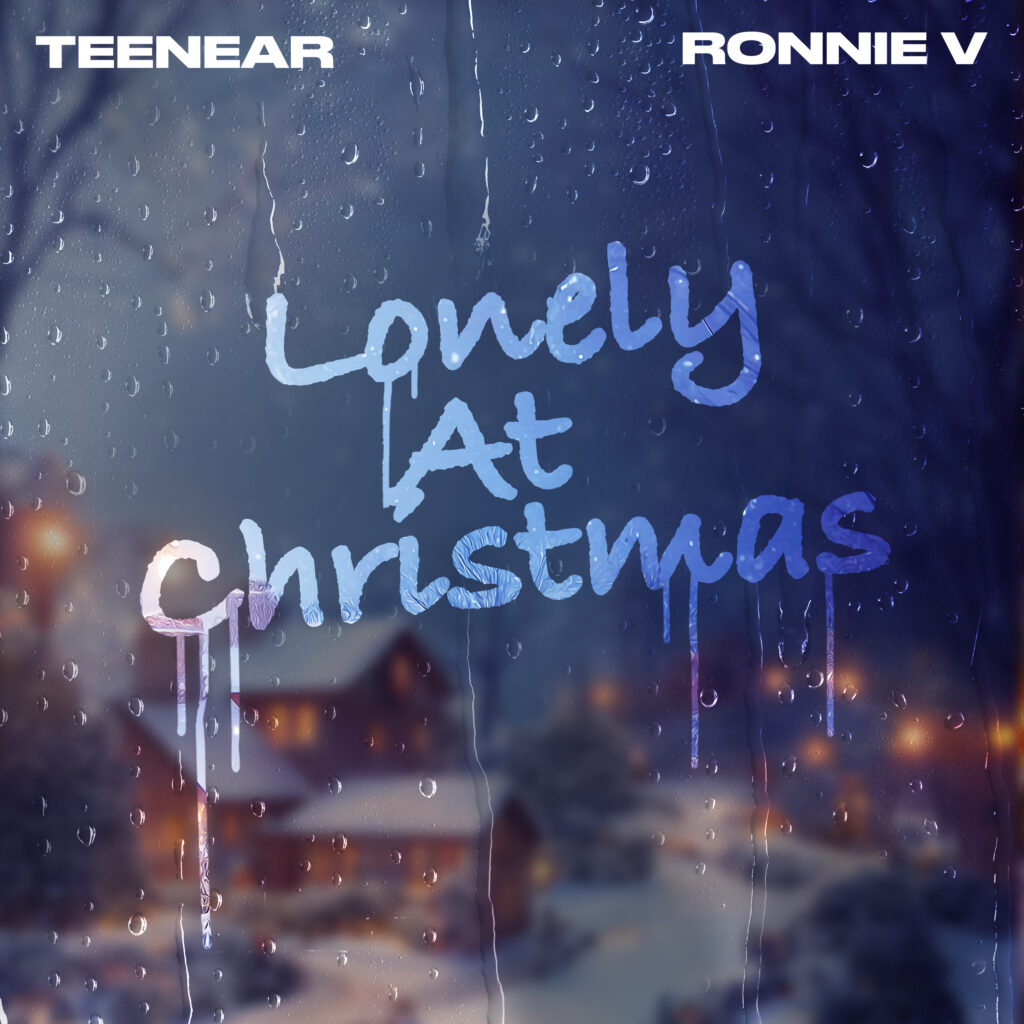 teenear and ronnie v lonely at christmas single cover