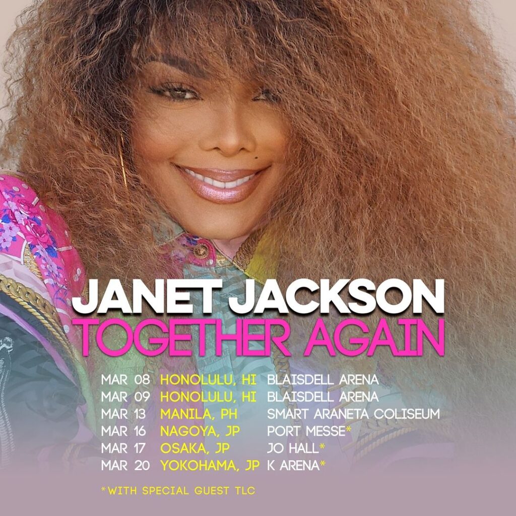 tour dates for janet jackson