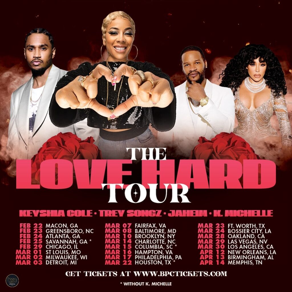 'The Love Hard Tour' Lineup Announced Keyshia Cole, K. Michelle and More