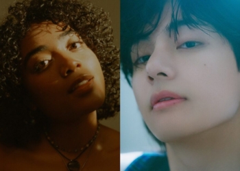 UMI and V of BTS (Photo credit: Eddie Mandell; BIGHIT MUSIC)