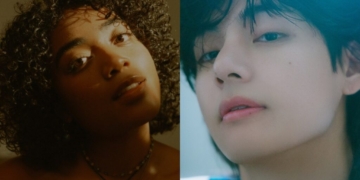 UMI and V of BTS (Photo credit: Eddie Mandell; BIGHIT MUSIC)