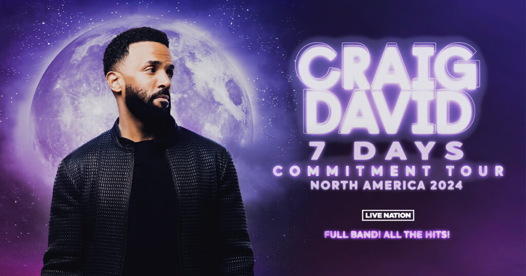 Craig David 7 Days Commitment Tour