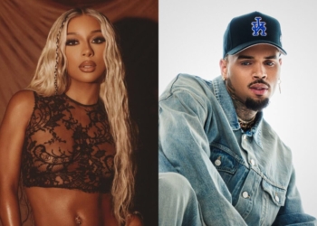 Victoria Monét and Chris Brown. (Photo Credit: Dalvin Adams; Mastermind/RCA Records