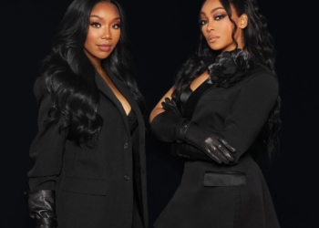 Brandy and Monica in Ariana Grande's The Boy Is Mine video