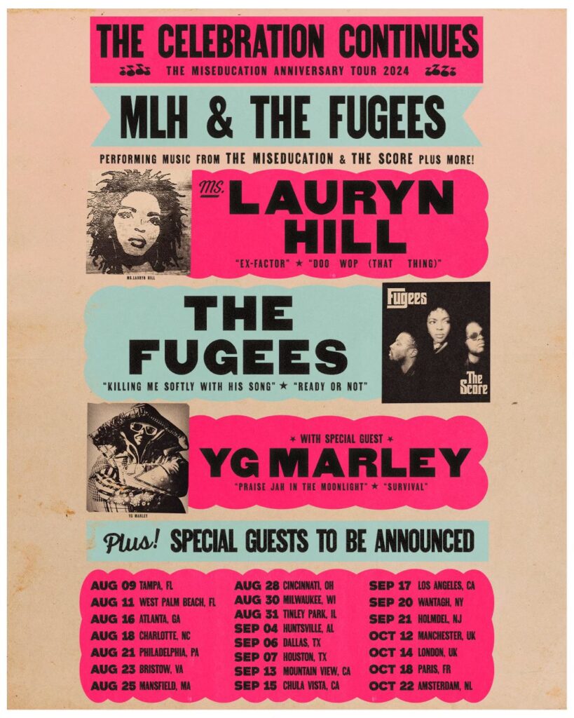 Lauryn Hill and The Fugees 2024 tour dates