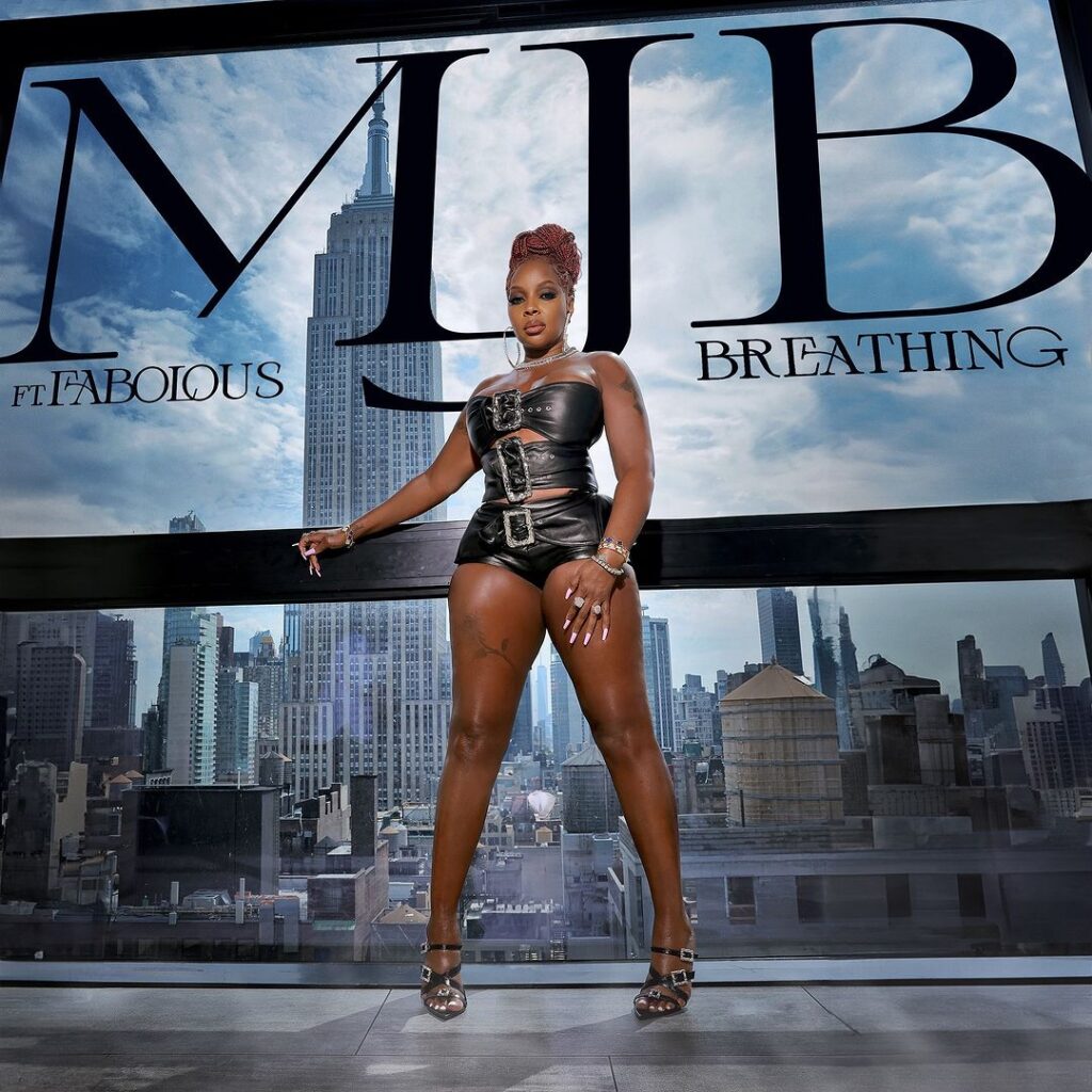 Mary J. Blige Breathing's single cover