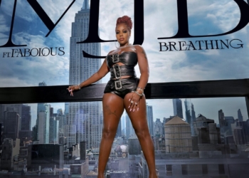 Mary J. Blige's Breathing single cover featuring Fabolous