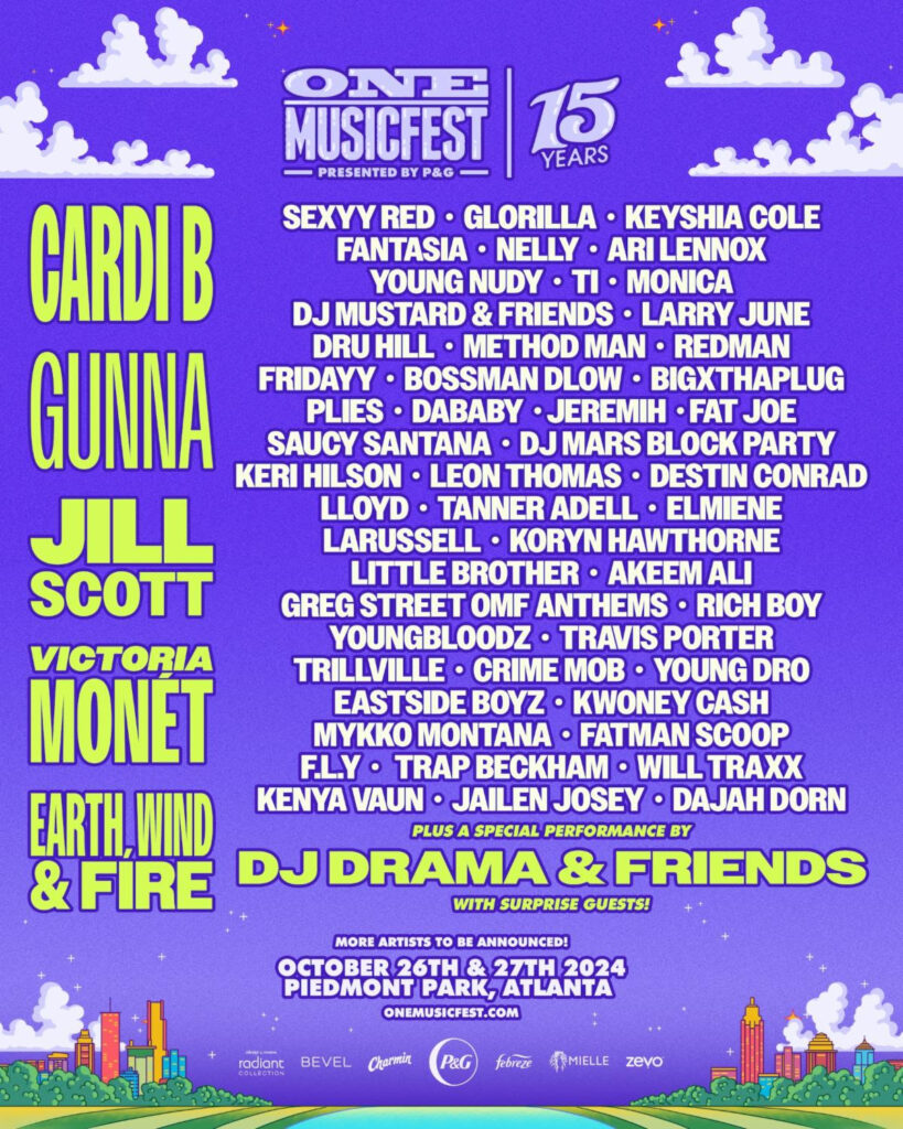 ONE Musicfest 2024 lineup poster