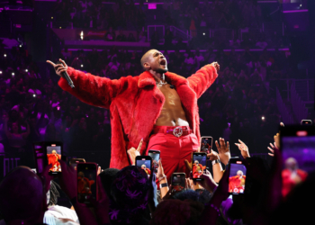 Usher at the opening night of his Past Present Future Tour at Capital One Arena in Washington, D.C.