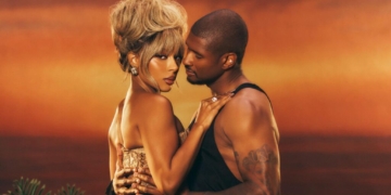 A photo of Victoria Monét and Usher