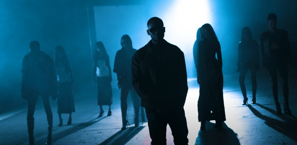 R&B singer LAVI$H in his "Twin" music video.