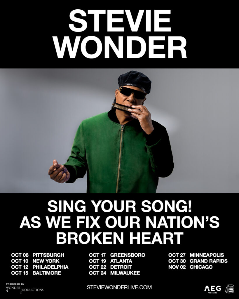 Stevie Wonder's 2024 Tour poster