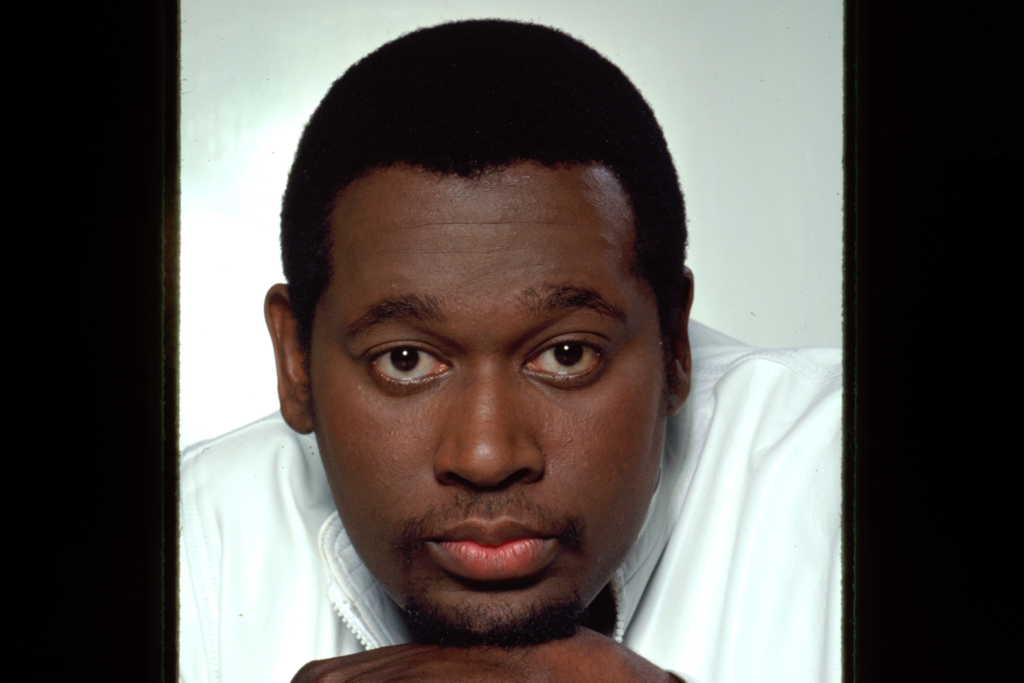 A portrait of singer Luther Vandross
