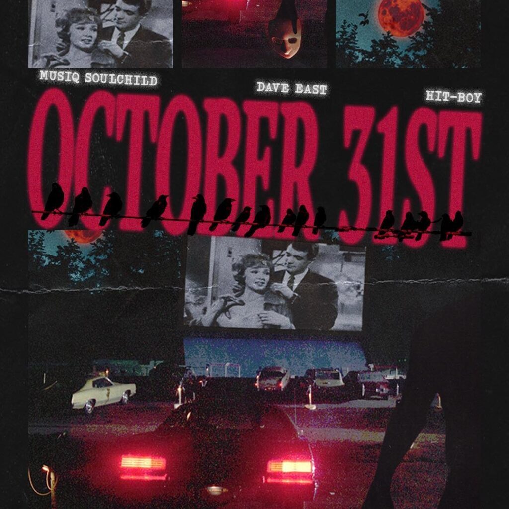 Musiq Soulchild and Hit-Boy's October 31st single cover featuring Dave East