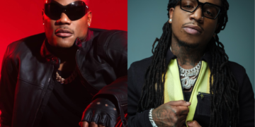 A side-by-side photo of Sean Garrett and Jacquees