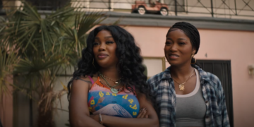 SZA and Keke Palmer in the new comedy movie "One Of Them Days"