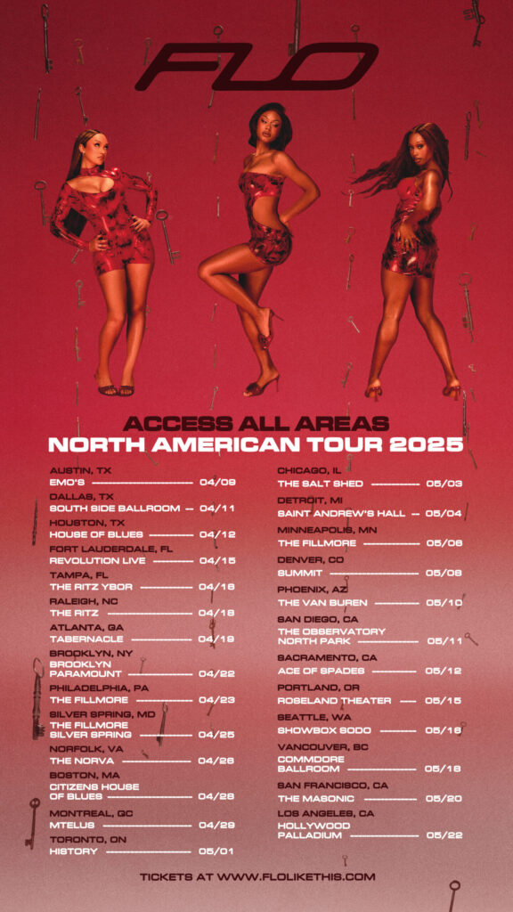 FLO's Access All Areas Tour poster