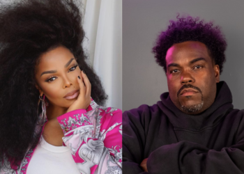 An image of Janet Jackson and Rodney "Darkchild" Jerkins.