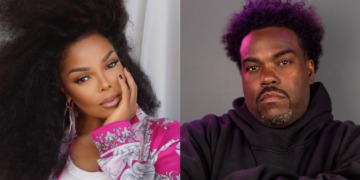An image of Janet Jackson and Rodney "Darkchild" Jerkins.