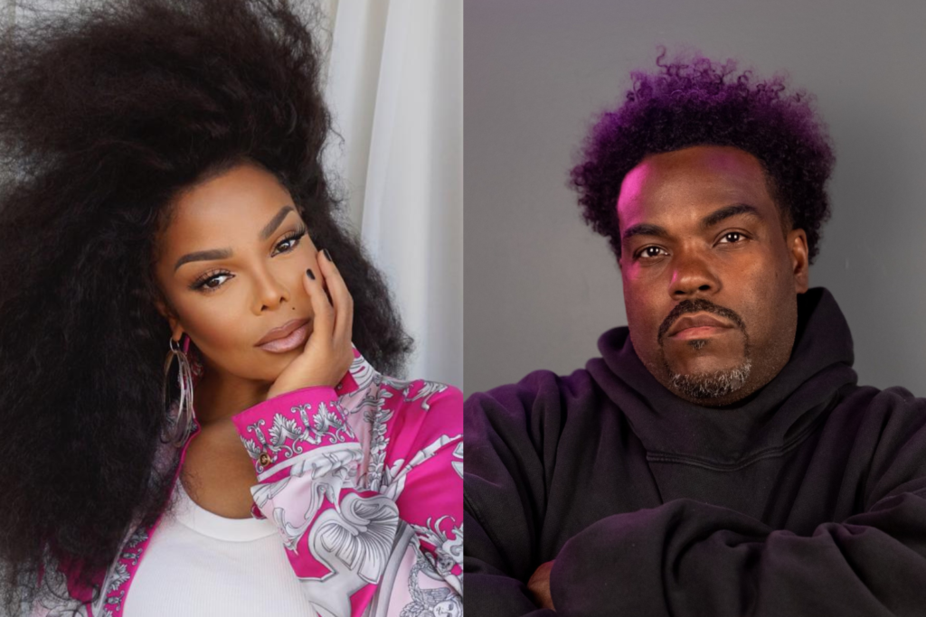 An image of Janet Jackson and Rodney "Darkchild" Jerkins.