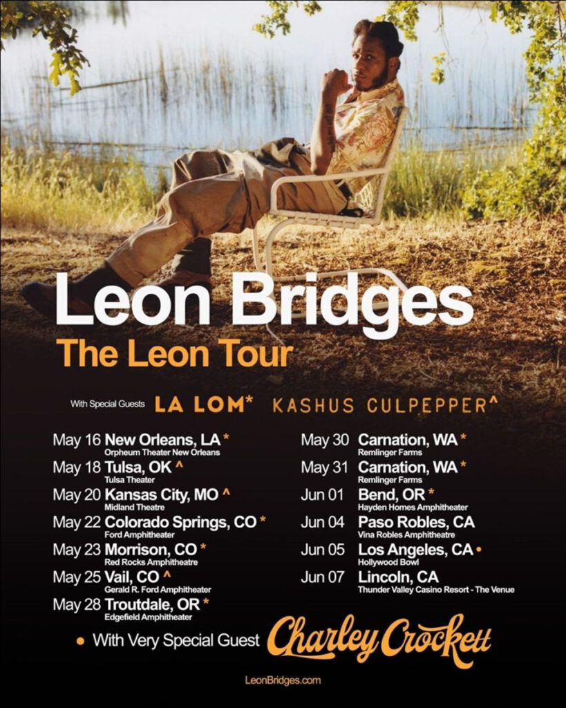 Leon Bridges Extends 'The Leon Tour' Into 2025, Announces Dates
