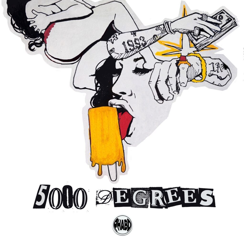 Phabo's "5000 Degrees" single cover.
