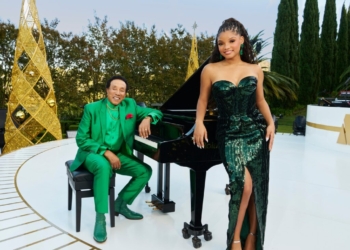 Smokey Robinson and Halle Bailey, who will host the 2024 A Motown Christmas Special