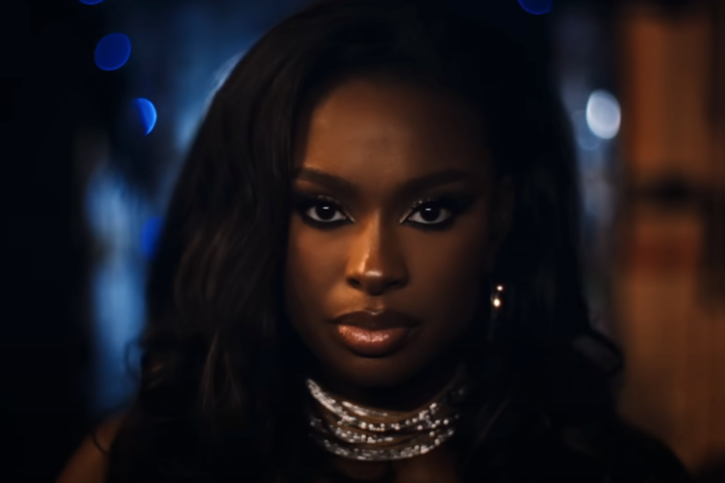 Coco Jones in her "Here We Go (Uh Oh)" music video.