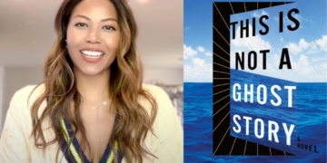 Singer Amerie smiles as she announces her first novel "This Is Not a Ghost Story."