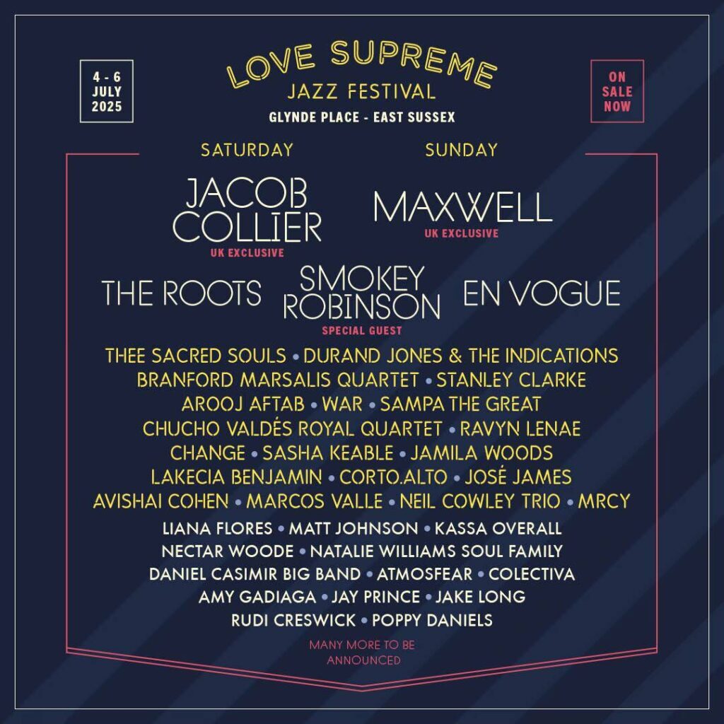 Love Supreme Jazz Festival 2025 poster