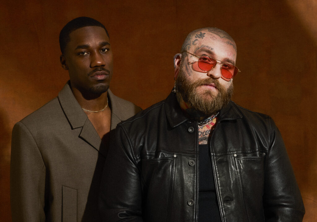 A photo of singers Giveon and Teddy Swims who teamed up for a new song, "Are You Even Real"