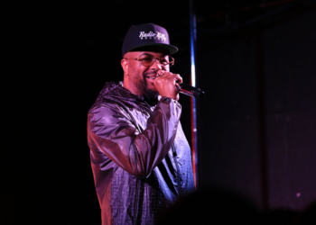 R&B singer The-Dream performing on stage